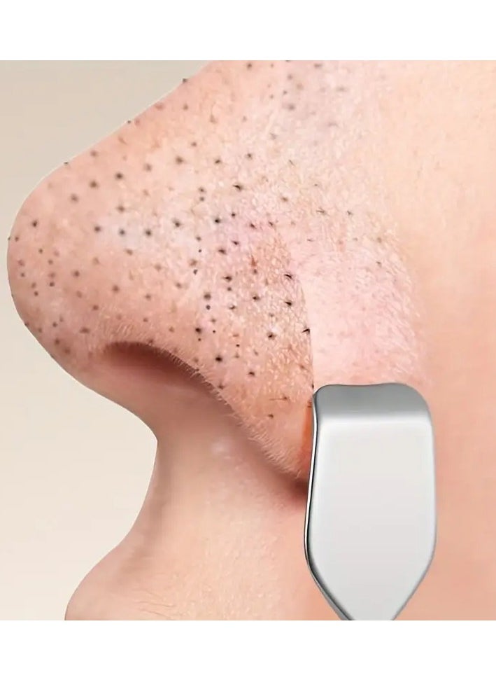 LANGMANNI A Stainless Steel Blackhead Cleaning Tool, Acne Remover And Blackhead Needle, Double-headed Blackhead Scraper, Facial Pore Cleaner, Used For Removing Blackheads, Exfoliating, Massaging And Cleaning, Acne Needle, Double-headed Blackhead Extractor, Multi-functional Tool.  - Image 1