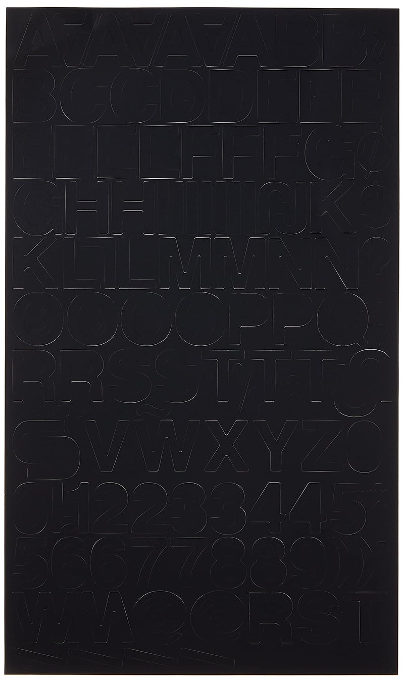 Headline Sign Stick-On Vinyl Letters and Numbers, Black, 1-Inch, Made in USA (31111) - Image 3