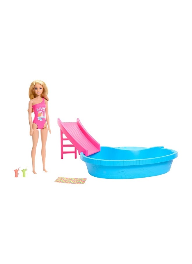 Barbie Doll & Pool Playset  - Image 1