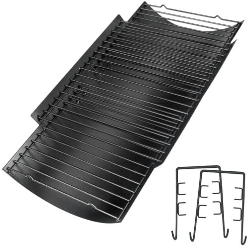 Burly grill Adjustable Ash Pan for Chargriller Charbroil Grill Charcoal Tray Metal Ash Drip Trays Catcher 23.62" to 35.43" 1224 1324 2121 Fire Grate for Oklahoma Joe Royal Gourmet Replacement Parts - Image 1