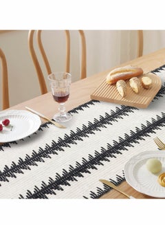 Table Runner, 30 * 180 CM Burlap Table Runner Balck and White for Modern Farmhouse Decor - pzsku/Z8B14BDF86B48D27B59ABZ/45/_/1724749544/eab932b0-a0e3-4cda-8bc5-ee318ef8cb49