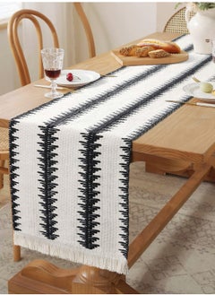 Table Runner, 30 * 180 CM Burlap Table Runner Balck and White for Modern Farmhouse Decor - pzsku/Z8B14BDF86B48D27B59ABZ/45/_/1724749545/234f6d43-5259-4285-bd9f-3c411b138056