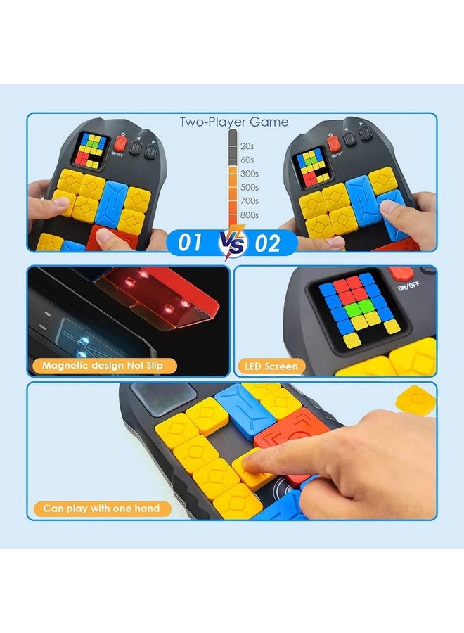 Kidology Kidology Super Slide Games, 500+ Level Sliding Block Puzzle, Travel Fidget Toy, Handheld Game Console, Brain Teaser Learning Puzzle for All Ages,multicolor  - Image 4