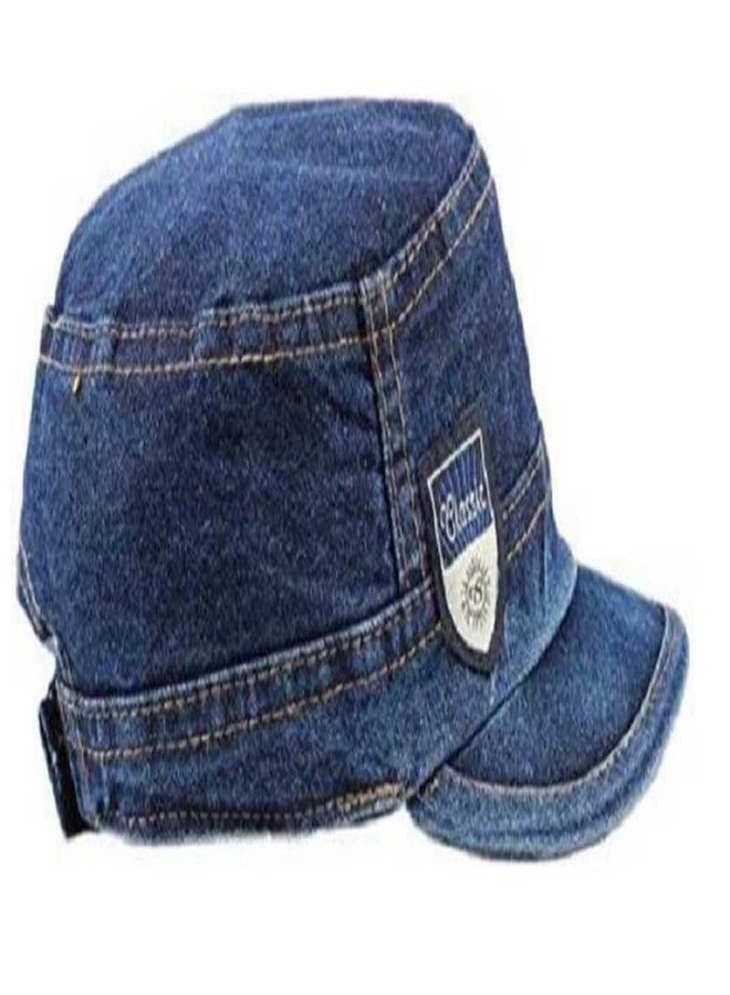 ATABZ Combo Hats Branded Black and Blue Jeans Plain hat Flat Short Sports 2 Cap - Image 5