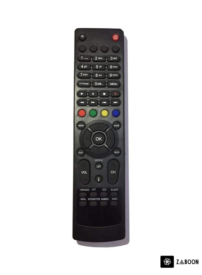 Zaboon Elife Etisalat Remote Control for Receiver Universal Black