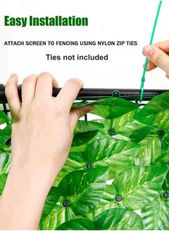 Toshionics 1x3 Meter Artificial Ivy Privacy Fence UAE | Faux Leaf Wall Screen for Garden, Balcony, Patio, Villa, Hotels, Backyard & Outdoor Privacy | UV-Protected Decorative Greenery for Homes, Majlis & Outdoor Spaces  - Image 2