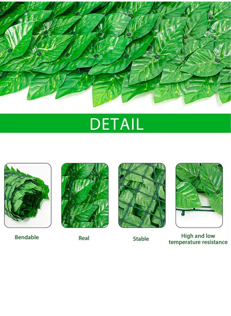 Toshionics 1x3 Meter Artificial Ivy Privacy Fence UAE | Faux Leaf Wall Screen for Garden, Balcony, Patio, Villa, Hotels, Backyard & Outdoor Privacy | UV-Protected Decorative Greenery for Homes, Majlis & Outdoor Spaces  - Image 3