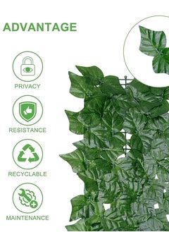 Toshionics 1x3 Meter Artificial Ivy Privacy Fence UAE | Faux Leaf Wall Screen for Garden, Balcony, Patio, Villa, Hotels, Backyard & Outdoor Privacy | UV-Protected Decorative Greenery for Homes, Majlis & Outdoor Spaces  - Image 5