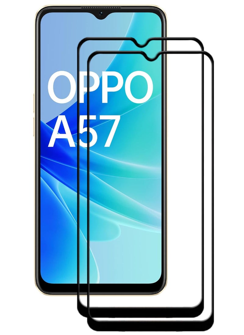 ACLIX 2 Pieces Antistatic ESD Dustproof Premium Quality High Definition Tempered Glass Screen Protector Designed For Oppo A57 - Image 1