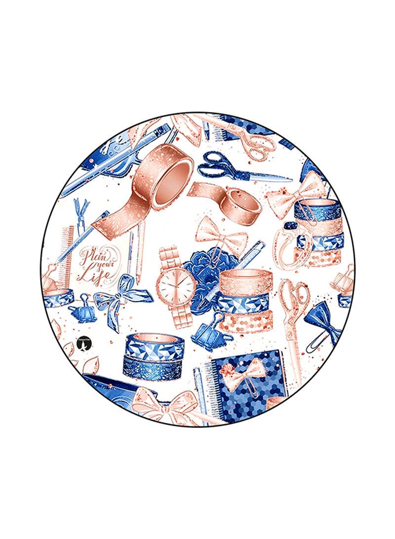 RKN Printed Round Mouse Pad Multicolour