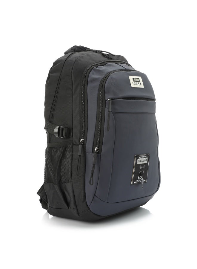 كروسلاند حقيبة ظهر لابتوب ضد الماء  مقاس 22 بوصة (48 سم) – خفيفة الوزن بلون سادة مع 3 سوست، وجيوب داخلية، وحماية للابتوب 15.6 بوصة، وأحزمة قابلة للتعديل – مثالية للاستخدام اليومي - Image 2