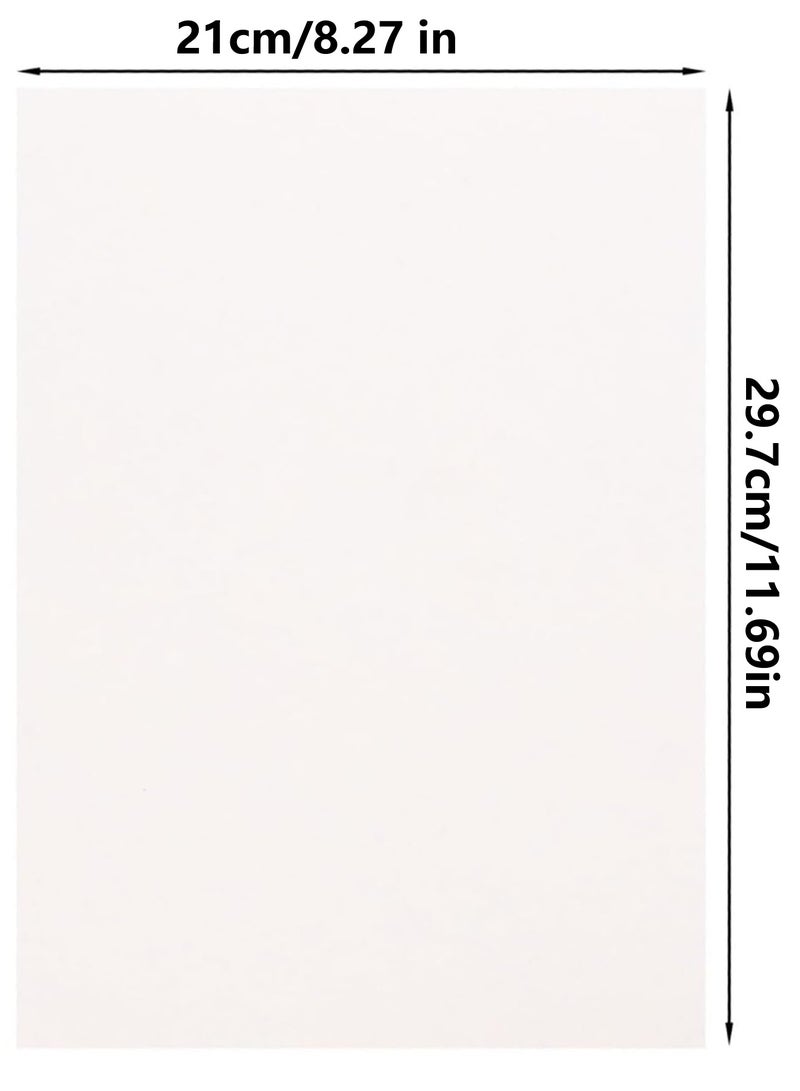 A4 Sticker Label Printable 100 Sheets Self-Adhesive Matt Sticker Printer Paper for Inkjet and Laser Printer white sticker paper Mailing Address Shipping Labels barcode Printing Sticker - Image 3