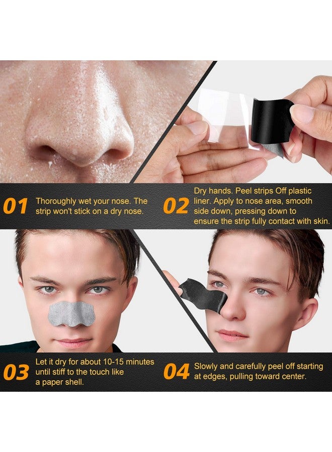 Charmonic شرائط إزالة الرؤوس السوداء 33 قطعة شرائط الفحم القابلة للإزالة لإزالة الرؤوس السوداء شرائط للرجال لتنظيف عميق لإزالة الزيوت والرؤوس السوداء من منطقة الأنف والوجه - Image 5