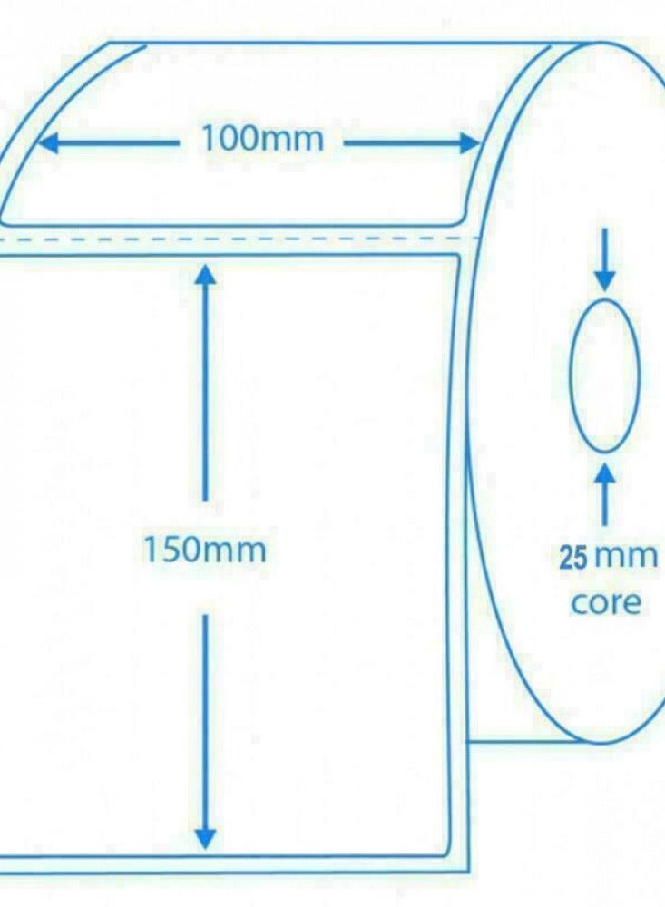 (3) Roll of 500 thermal sticker papers for thermal printers (policy printers) - Image 3