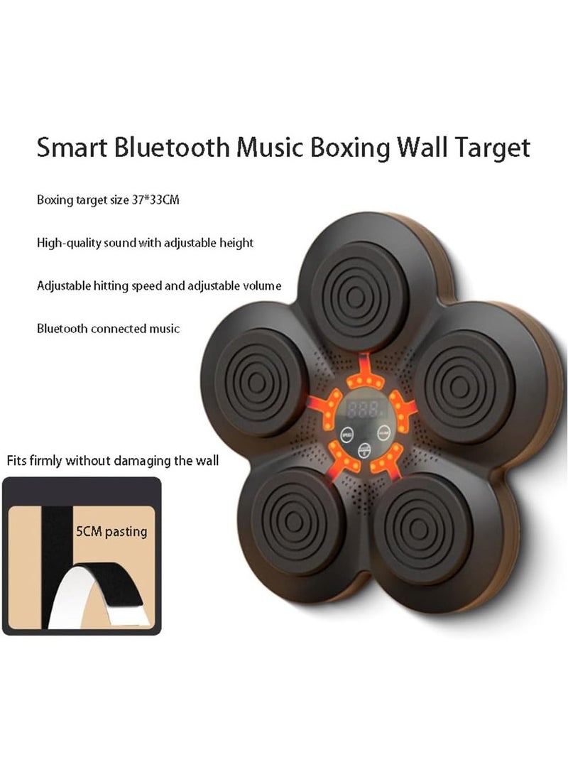 Boxing Machine,Bluetooth Smart Electronic Fun Punch Boxing Trainer,Wall Mounted Music Boxing Machine With LED Electronic,Stereo Surround Sound For AHome Exercises,Level 1-9 Jump Mode - Image 2