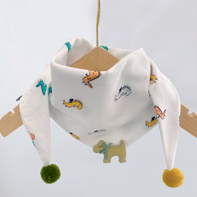 Children'S Warm Scarf Baby Triangle Scarf Baby 2023 New Collar Girls' Windproof Boys' Scarf - Image 1