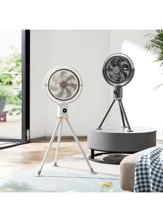 morphy richards Morphyrichards Electric Fan, Home Wireless Standing Fan, Floor Fan, Outdoor Long-lasting Remote Control Dc Inverter Retractable Portable Fan, Mr3700 White - Image 4