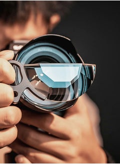 SYOSI 79mm Handheld Kaleidoscope Filter, Special Effects Filter Optical Glass Prism for SLR Camera Creative Photography Foreground Blur Prism Filter  - Image 2