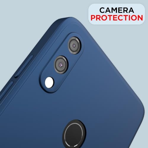 Pikkme Back Cover for Redmi Note 7/ 7s / 7 Pro| Slim Soft Matte Silicone Cover with Camera Protection & Shockproof Bumper Case (Blue) - Image 5
