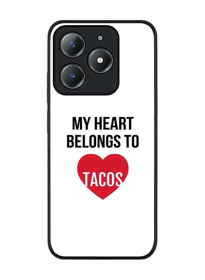 Stylizedd For Realme C63 / Realme C61 4G Case,Slim fit Camera Protection, Shockproof Thin Phone cover  - My heart belongs to tacos - Image 1