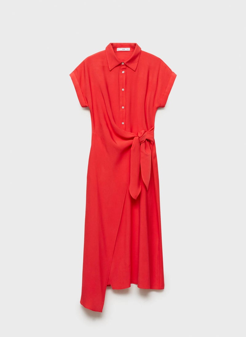 MANGO - Wrap Shirt Dress - Image 1