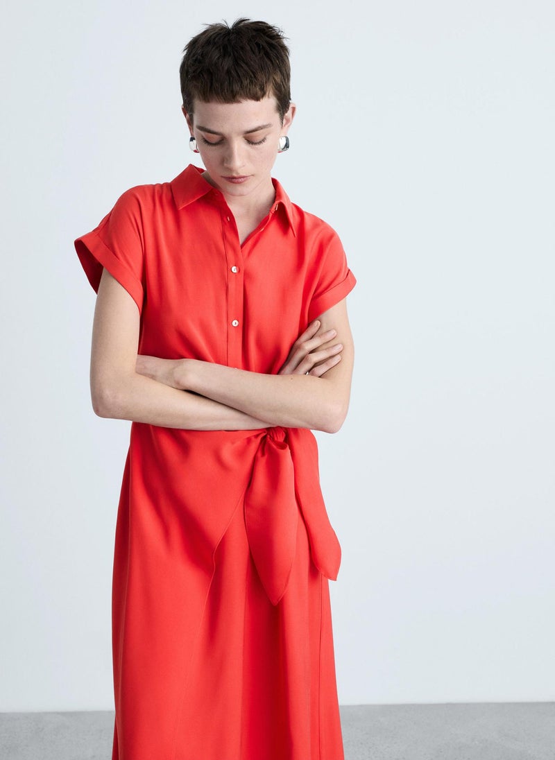 MANGO - Wrap Shirt Dress - Image 1