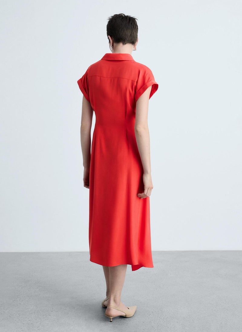 MANGO - Wrap Shirt Dress - Image 1