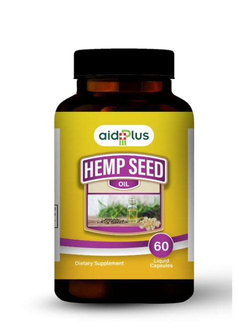 Hemp Seed Oil 60 Softgel Capsules For Skin Health Joint Support And Wellness