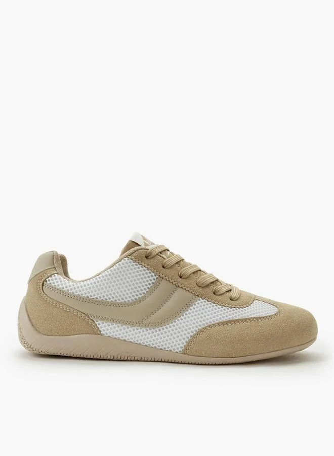 Lee Cooper BEIGE Women Lace-Up Ankle Sneakers for Women | Best Price UAE