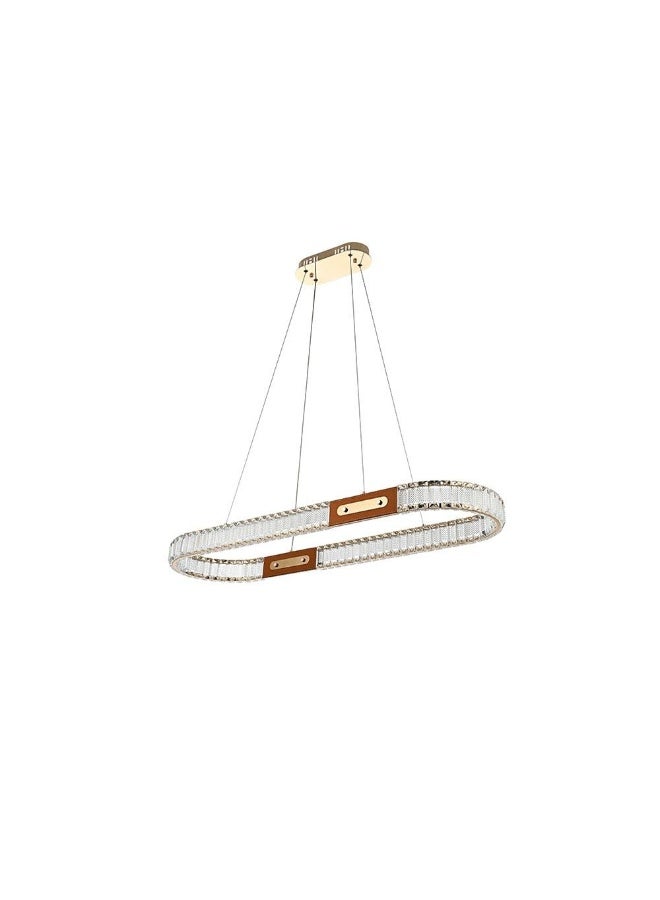DANUBE HOME Concetta Chandelier Crystal+Metal L90Xw30Xh100 Led Gold  - Image 4