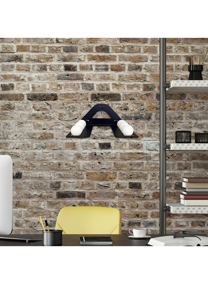 SOLARAE Pong Paddle and Ball Wall Rack, Holds Up to 6 Balls and 4 Paddles, Easy Mount for Any Flat Surface, Table Tennis Paddle Holder for Home Bedroom Bar Room - Image 3