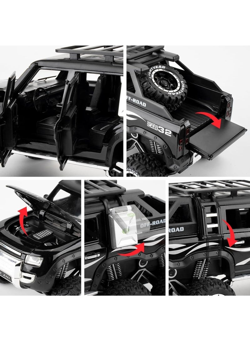 Land Rover Defender 6x6 Diecast Toy Car 1:24, 22 cm, Light & Sound | Assorted Colours | 01 Pcs - Image 5