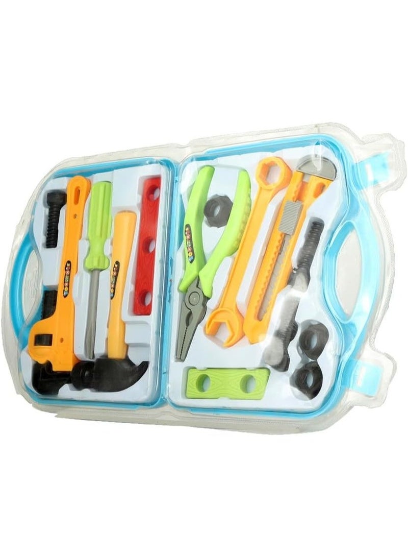 Engineering Repair Tool Kit, 14-Piece Educational Construction and Engineer Kit for Kids, Made of Safe, High-Quality Plastic, Multi-Colored - Image 2