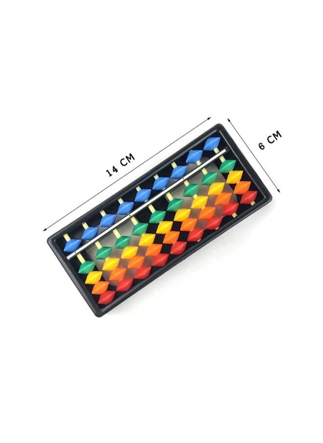 Joy & Learn - Joy & Learn Colourful Abacus, 9-Column Educational Math Toy, Wooden Frame, Ages 3+ - Image 1