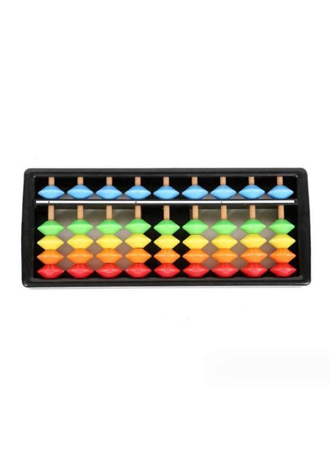 Joy & Learn - Joy & Learn Colourful Abacus, 9-Column Educational Math Toy, Wooden Frame, Ages 3+ - Image 1