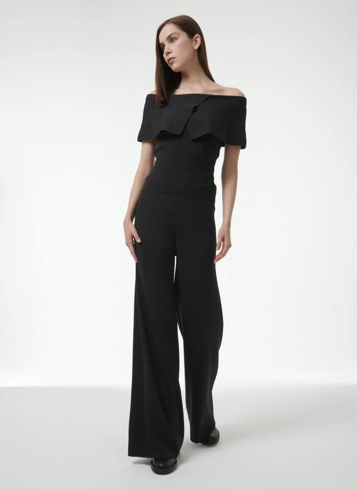 Leem Wide-Leg Knitted Trousers
