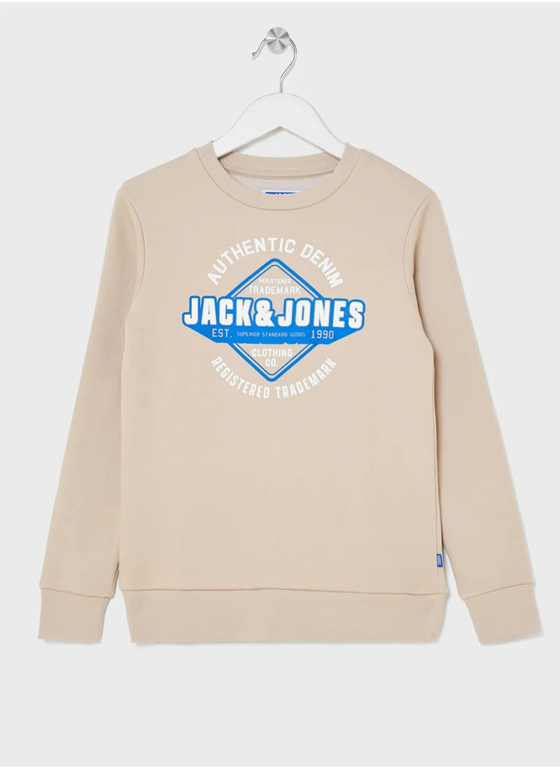 Jack & Jones Junior Kids Slogan Sweatshirt