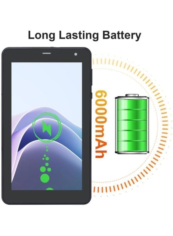 REBENUO CM516 7 Inch IPS Display Tablet With 6GB RAM 128GB ROM Android 14 5G LTE, Sim Supported, Black - Image 4