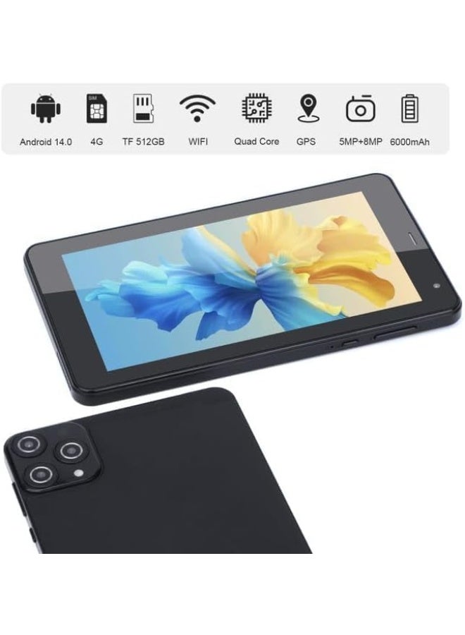 REBENUO CM516 7 Inch IPS Display Tablet With 6GB RAM 128GB ROM Android 14 5G LTE, Sim Supported, Black - Image 5