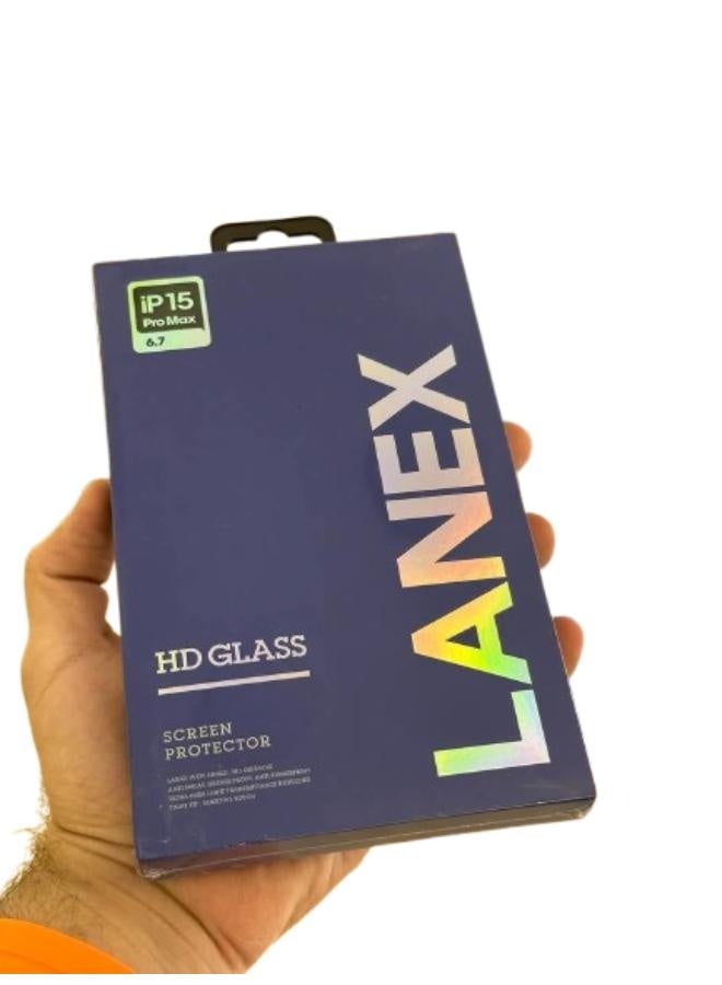 Lanex Screen Protector for iPhone 15 Pro Max, 6.7 inch - Image 2