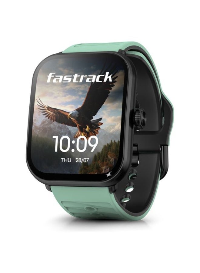 fastrack MYND - Unisex Smartwatch - 4.9 cm AMOLED Display, AI Watchface, BT Calling IP68 Smartwatch, AI Chat, Offline Voice Commands Green - Image 1