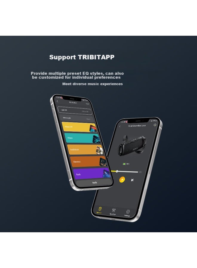Tribit مكبر صوت بلوتوث محمول ستورمبوكس لافا، مكبر صوت محمول خارجي، مضخم صوت، مقاوم للماء IPX7، مكبر صوت مكتبي، درام الجيل الرابع - Image 4