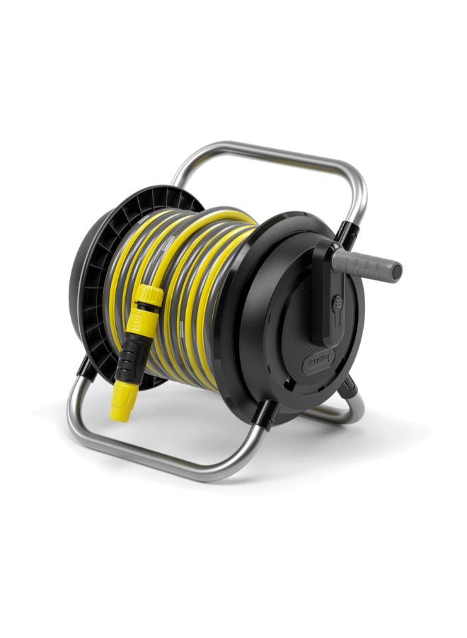 KARCHER Hr 2.10 Compact Hose Reel Set With 10M 1/2" Hose, Spray Nozzle & Connectors - Image 1