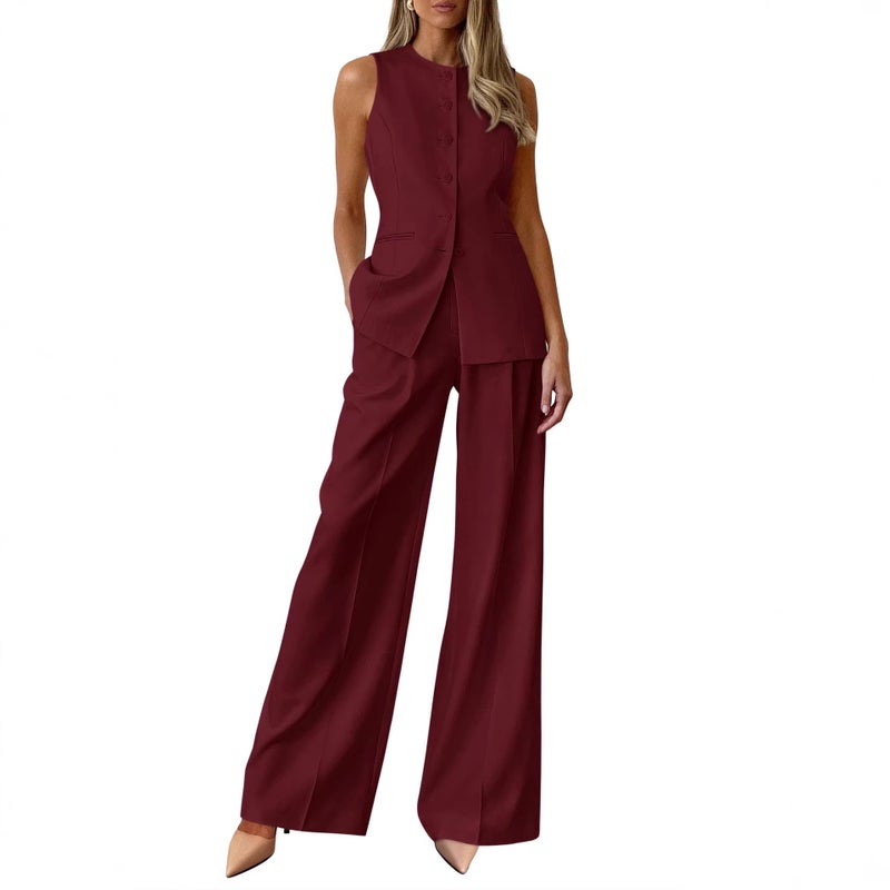 Women's Summer Blazer Suit Set 2-Piece Casual Formal - Image 2