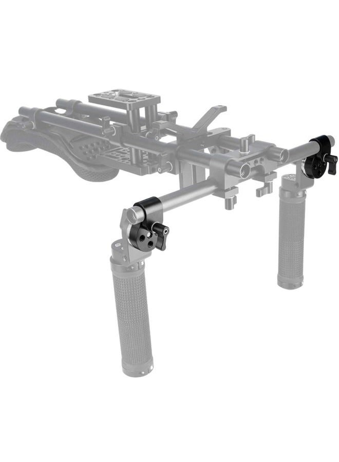 NICEYRIG 15mm Rod Clamp with Rosette Mount Adapter (M6 Thread Diameter 31.8mm) for Video Camera Support System - Image 2