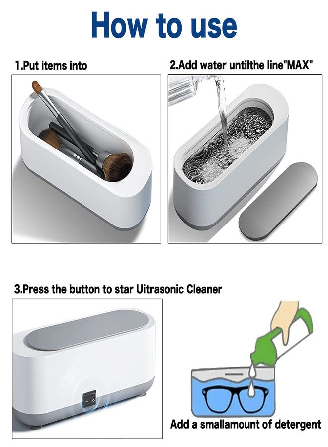 Calyrex Ultrasonic Jewelry Cleaner, Portable Professional Ultrasonic Cleaner for Cleaning Jewelry Eyeglasses Watches Shaver Heads - Image 4