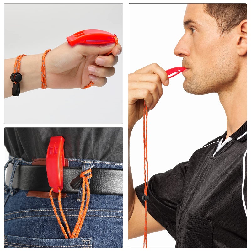 Hipat Emergency Whistle, Super Loud Floating Whistle with Lanyard, Ideal for Boating, Swimming, Kayaking, Water Survival, Hiking, Camping, Climbing - Image 4