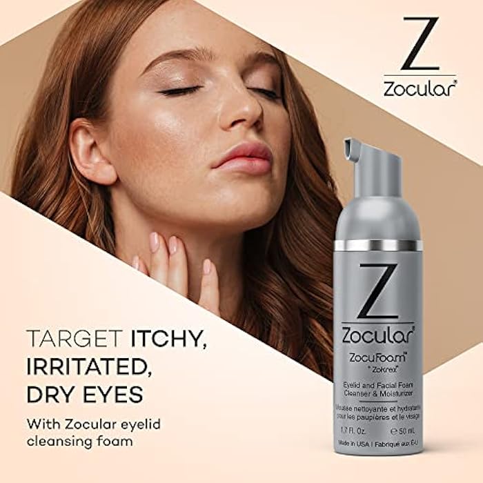 Zocular ZocuFoam Eyelid Cleanser - Foaming Eyelid Scrub - Natural pH Balanced Solution - 1.7 FL OZ (50mL) - Image 4