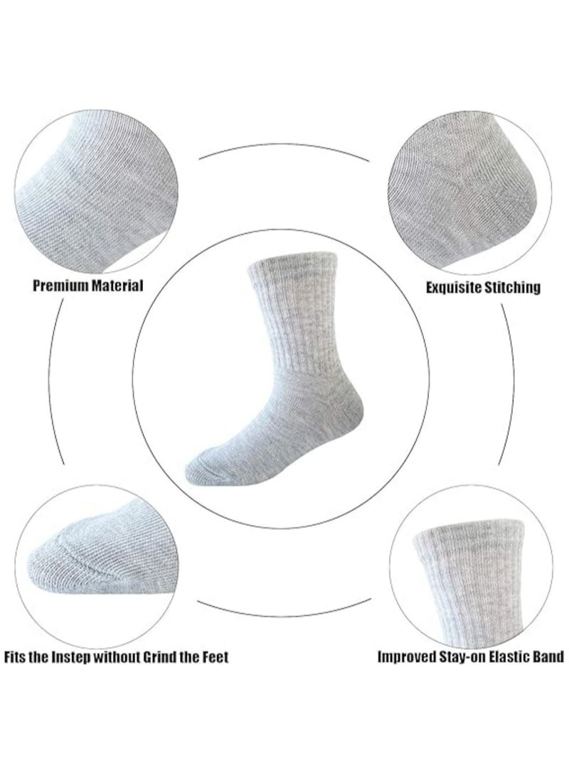 Jorunb 6 Pairs Cotton Sports Running Socks For Men/Women Breathable Cushion Ankle Socks Crew Socks Athletic Socks for Running Traveling - Image 3