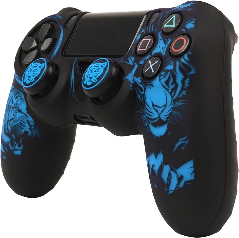 RALAN Tiger HeadDesign Controller Skin Cover with 2 Thumb Grips Compatible with PS4/Playstation 4 Slim/Pro Controller - Image 2